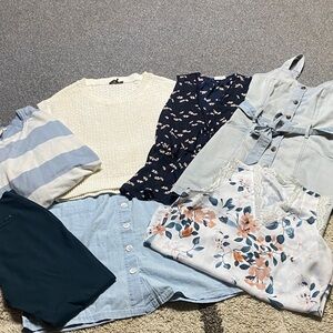 Floral and denim dress collection